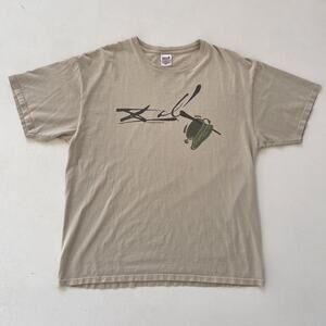 Vtg Salvador Dali Artist T-Shirt Museum Clock Surreal Beige Anvil Size XL